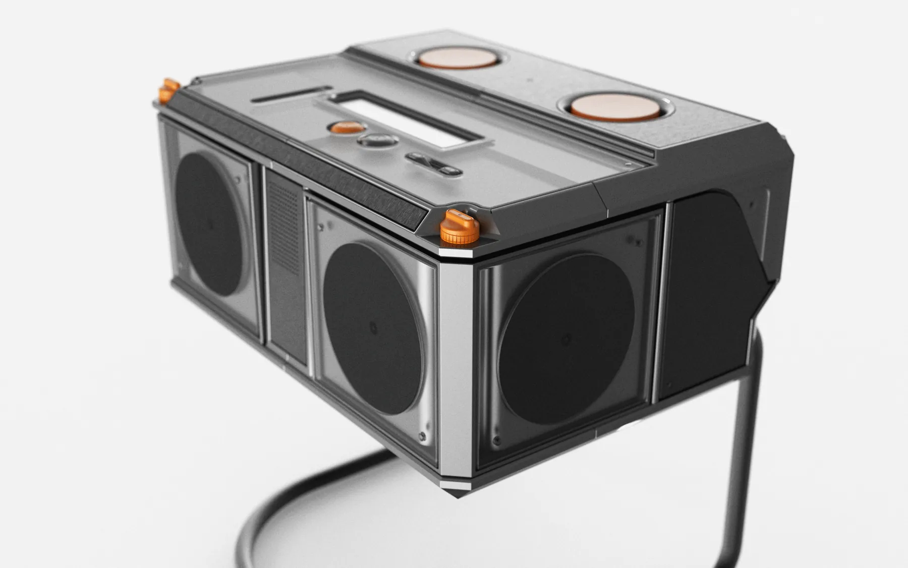 Alternate Echostand direction, four speakers and top-mounted controls