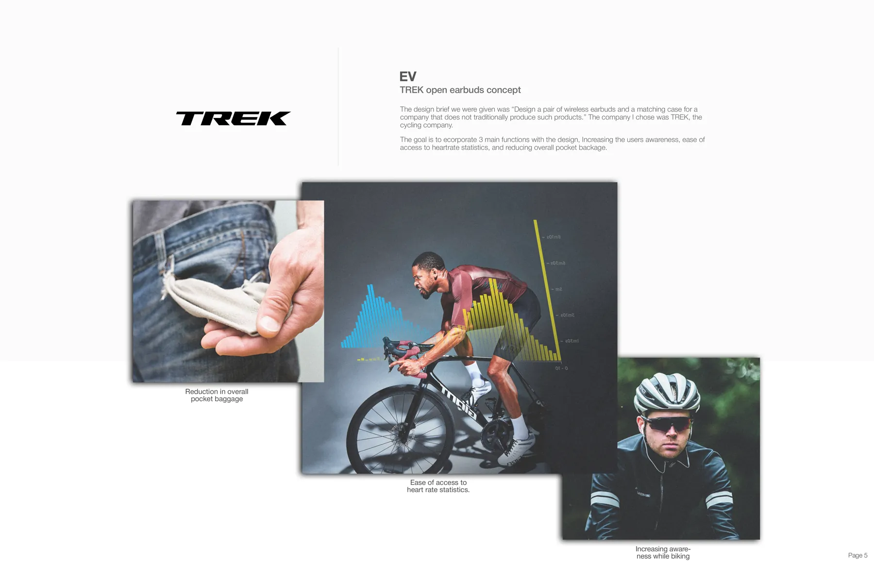Research board, pocket clutter, heart-rate access, awareness while biking